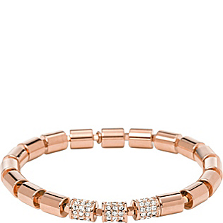 Barrel Stretch Bracelet - Rose Gold